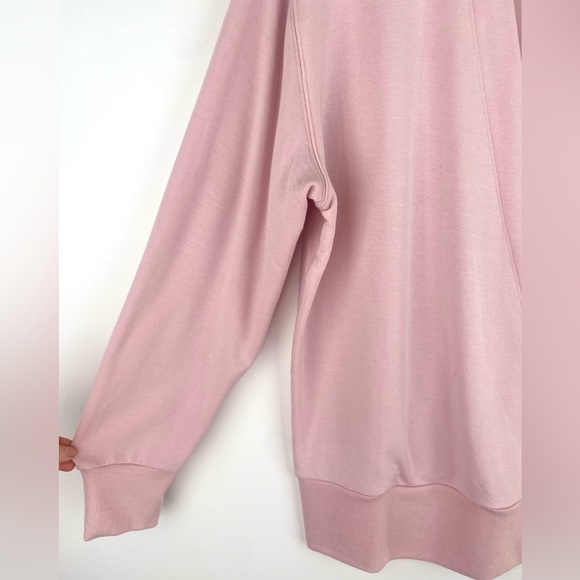 ATHLETA Purana Pink V-Neck Wrap Sweatshirt - Picture 4 of 9